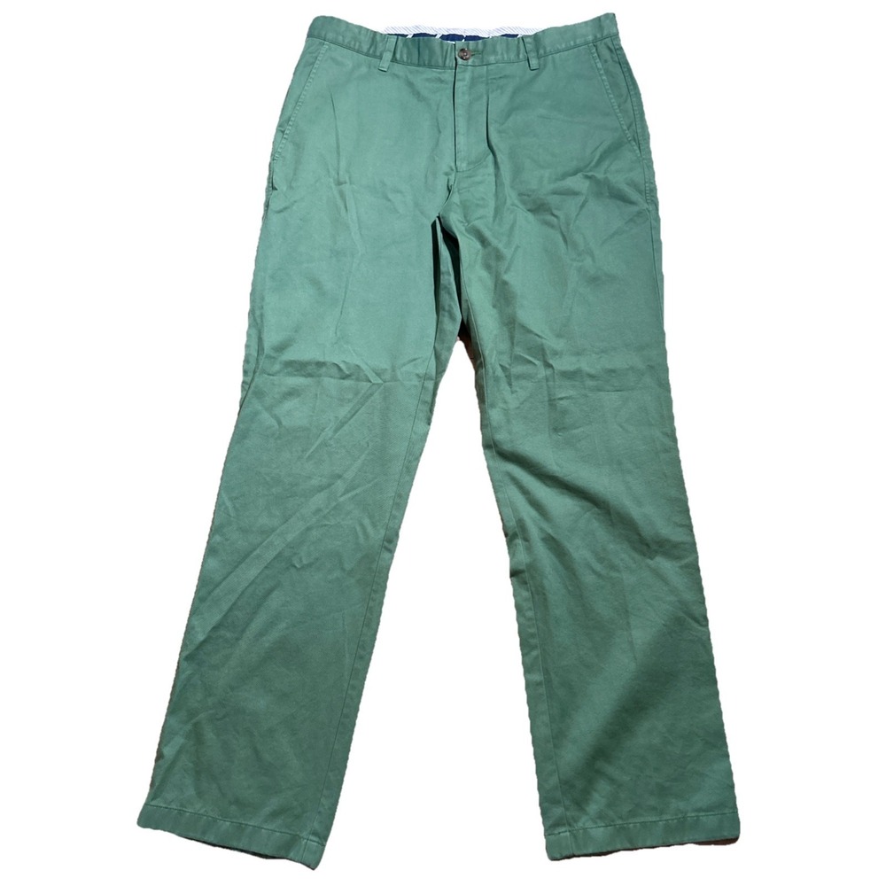 Southern Tide Pants Men's 35x32 Green The SkipJack Chinos Classic Fit Casual